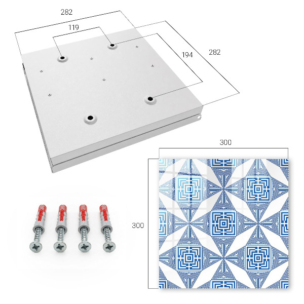Key storage box Geometric pattern