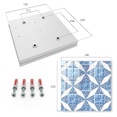 Key storage box Geometric pattern