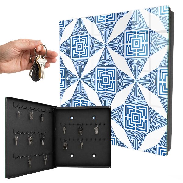Key storage box Geometric pattern