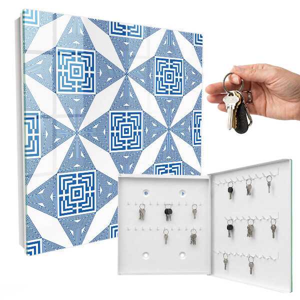 Key storage box Geometric pattern
