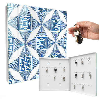Key storage box Geometric pattern