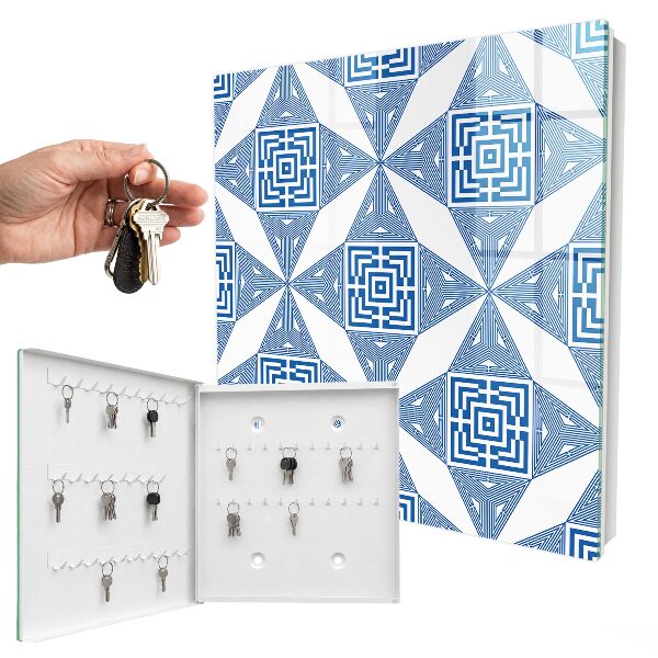 Key storage box Geometric pattern