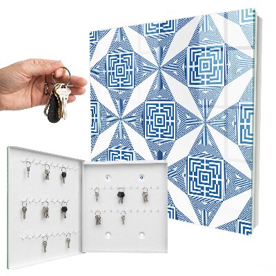 Key storage box Geometric pattern