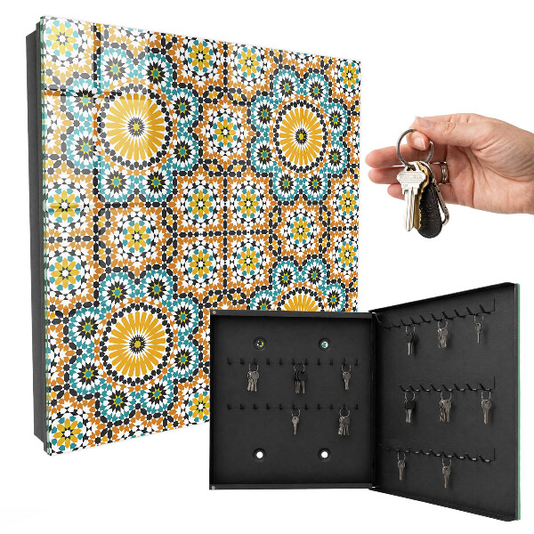 Key cabinet for wall Geometric mosaic