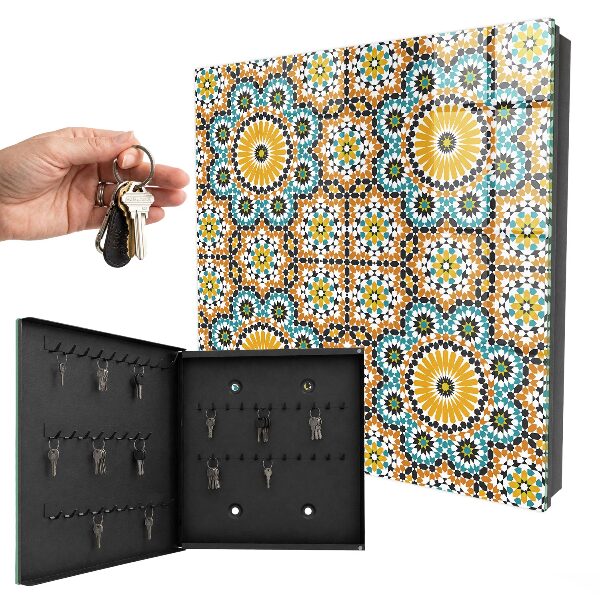 Key cabinet for wall Geometric mosaic