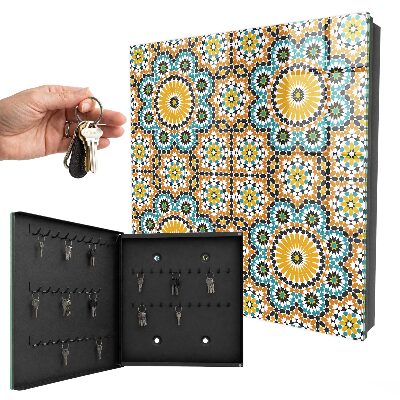 Key cabinet for wall Geometric mosaic