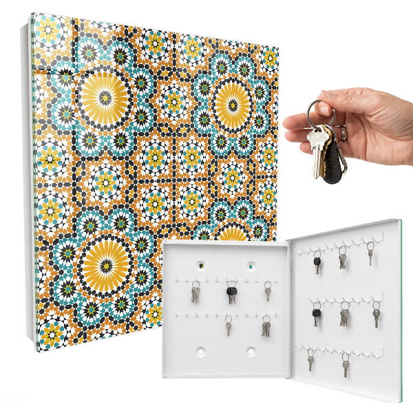 Key cabinet for wall Geometric mosaic