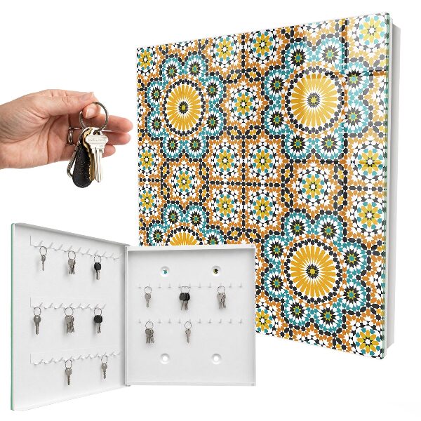 Key cabinet for wall Geometric mosaic