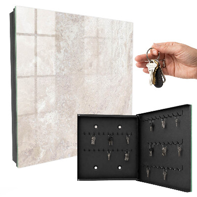 Key storage box Beige abstractions