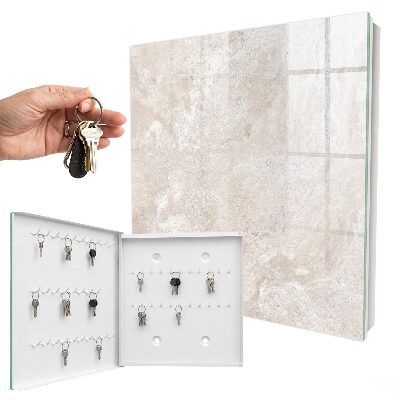 Key storage box Beige abstractions