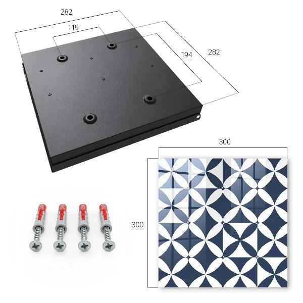 Key cabinet for wall Geometric elegance