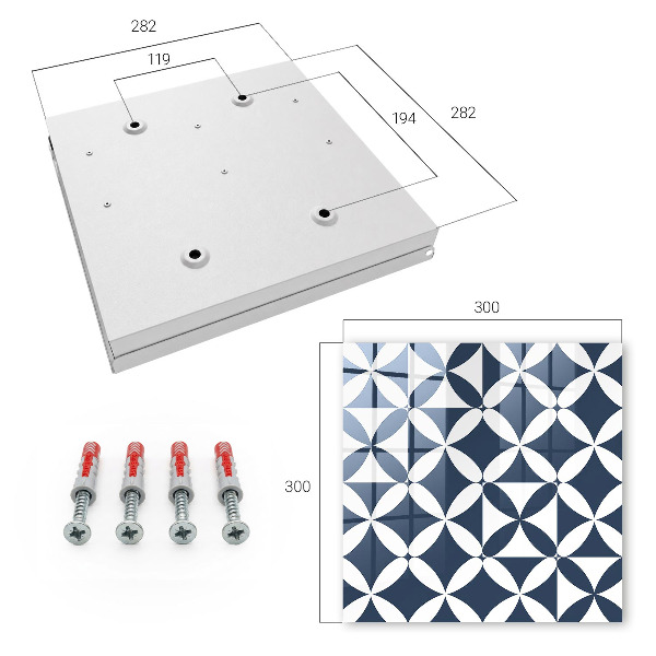 Key cabinet for wall Geometric elegance