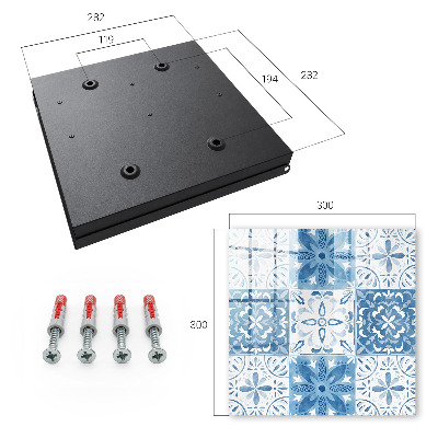 Key cabinet for wall Geometric tiles