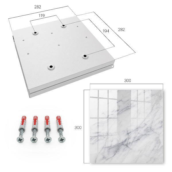 Key cabinet for wall Marble elegance