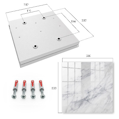Key cabinet for wall Marble elegance
