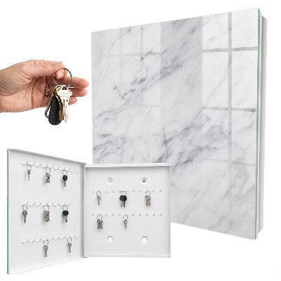 Key cabinet for wall Marble elegance