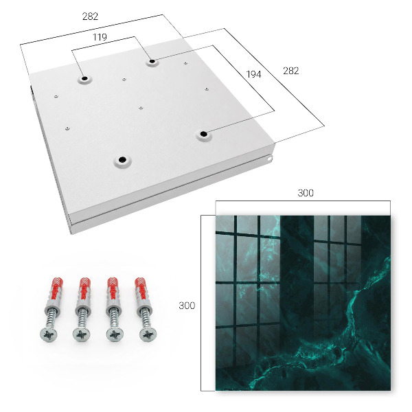 Key storage box Green depth