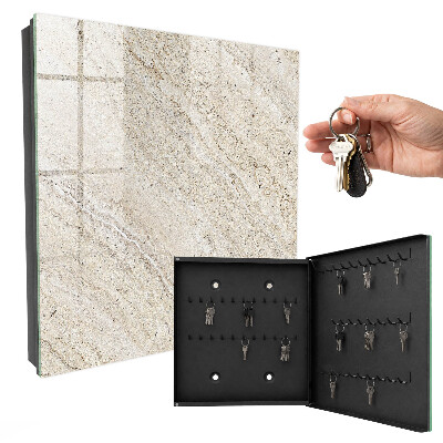 Key cabinet for wall Light marble