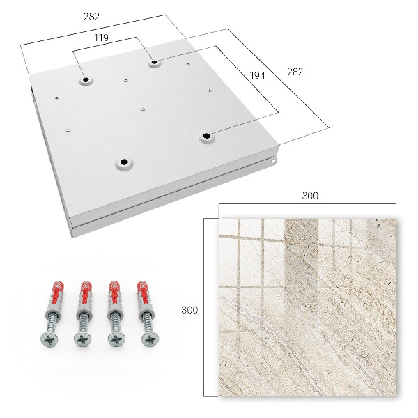 Key cabinet for wall Light marble