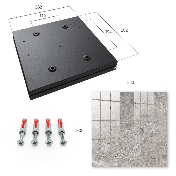 Key storage box Marble background