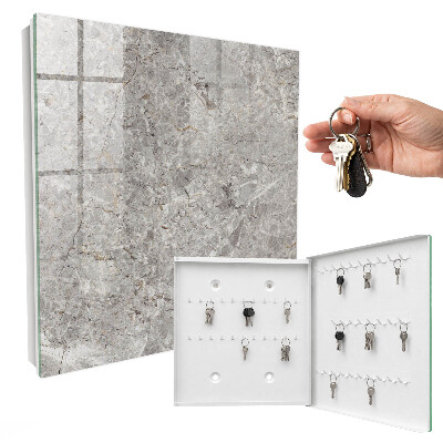 Key storage box Marble background