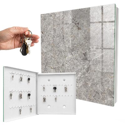 Key storage box Marble background