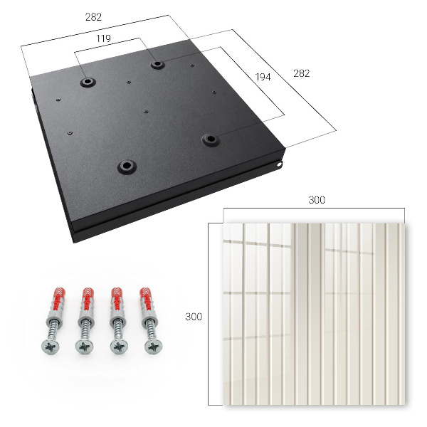 Key storage box Vertical stripes