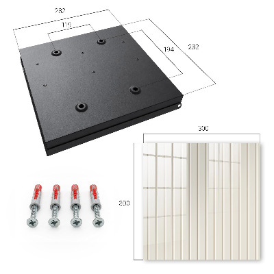 Key storage box Vertical stripes