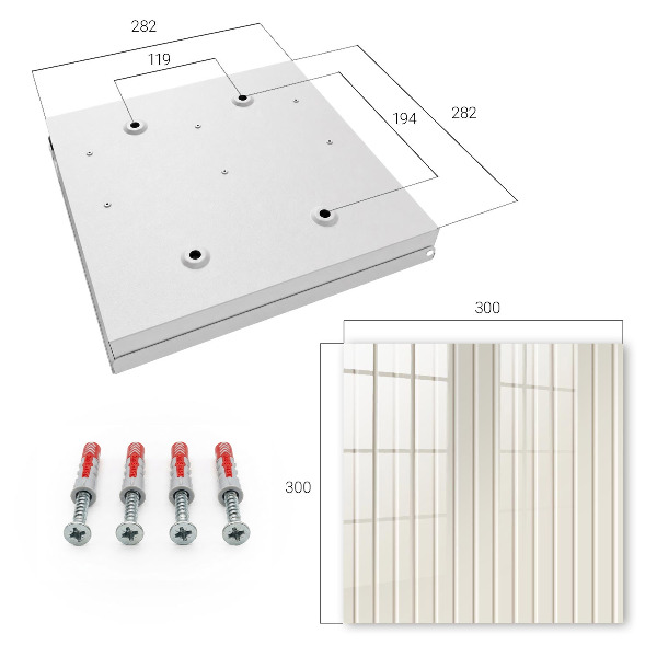 Key storage box Vertical stripes