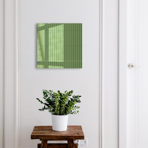 Key cabinet for wall Green bamboo
