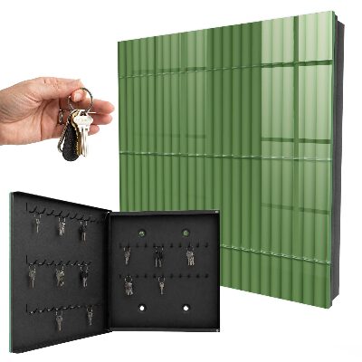 Key cabinet for wall Green bamboo