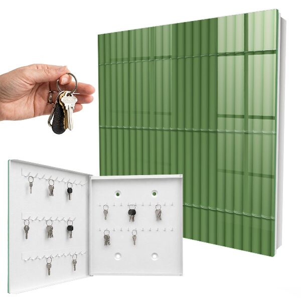 Key cabinet for wall Green bamboo