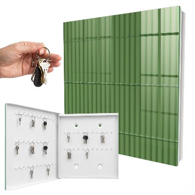 Key cabinet for wall Green bamboo