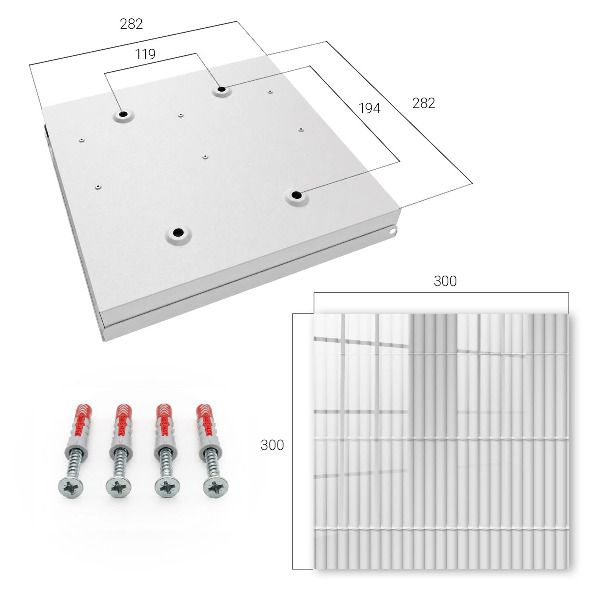 Key cabinet for wall Geometric texture