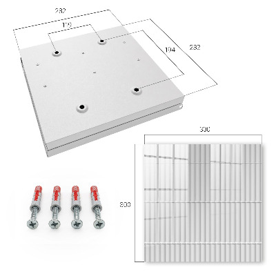 Key cabinet for wall Geometric texture