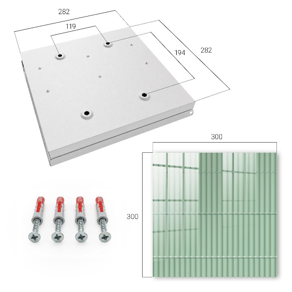 Key box Green stripes