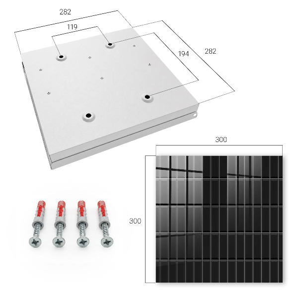 Key box Black rectangles
