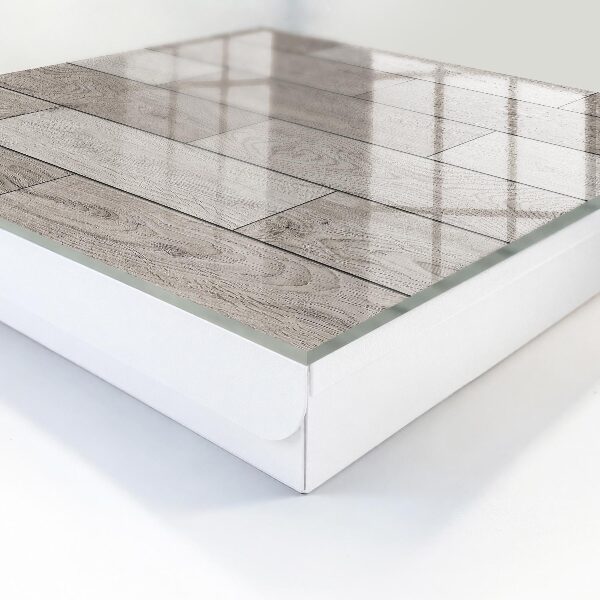Key storage box Gray wood