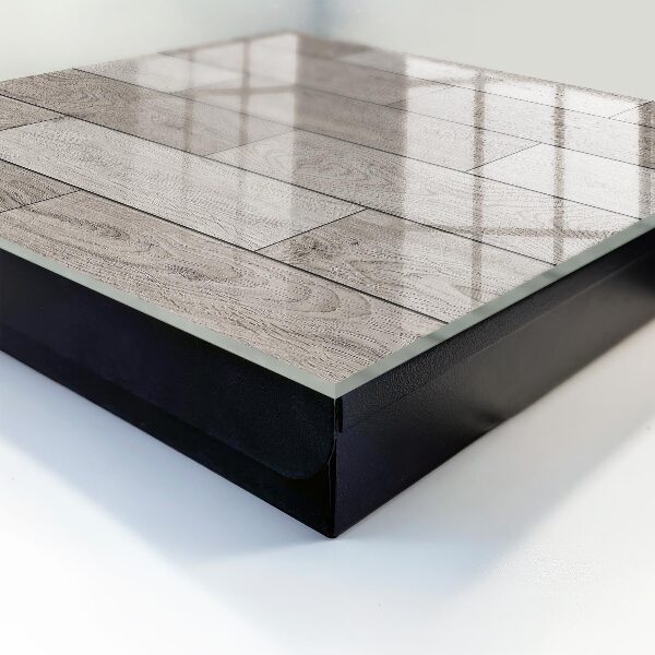 Key storage box Gray wood