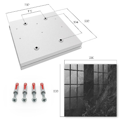 Key cabinet for wall Gray stone