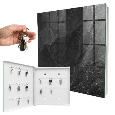 Key cabinet for wall Gray stone