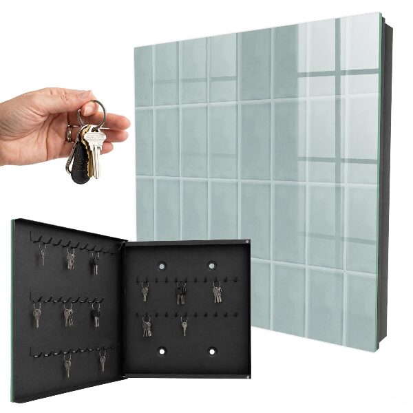 Key storage box Blue tiles