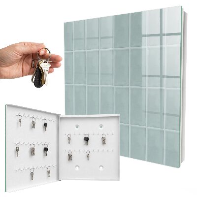 Key storage box Blue tiles