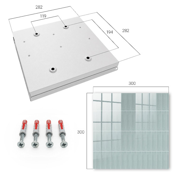 Key cabinet for wall Delicate pattern