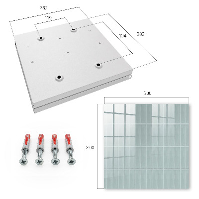 Key cabinet for wall Delicate pattern