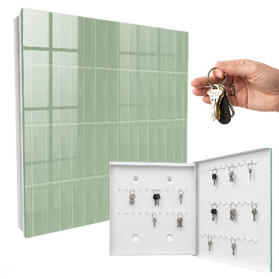 Key storage box Green checkered