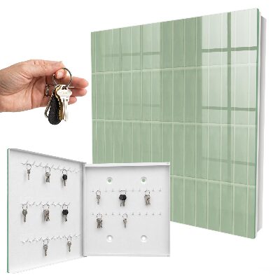 Key storage box Green checkered
