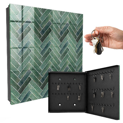 Key box Green fishbone