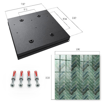 Key box Green fishbone