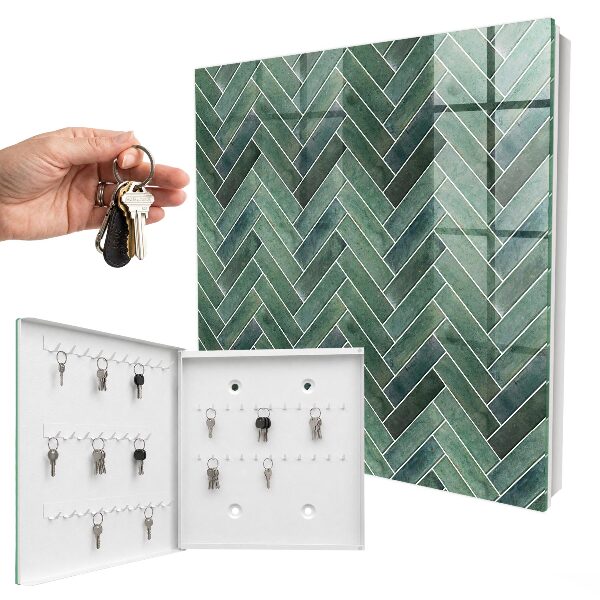 Key box Green fishbone